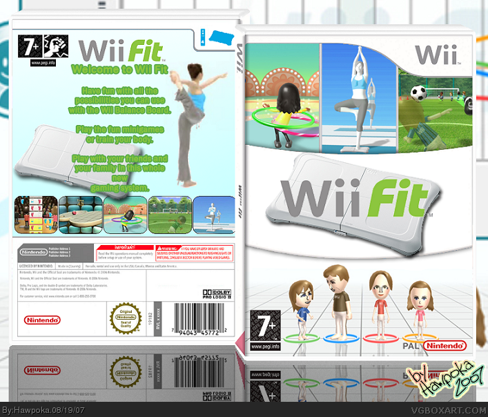 Viewing Full Size Wii Fit Box Cover 