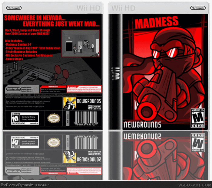 Madness Combat Xbox 360 Box Art Cover by vidboy10