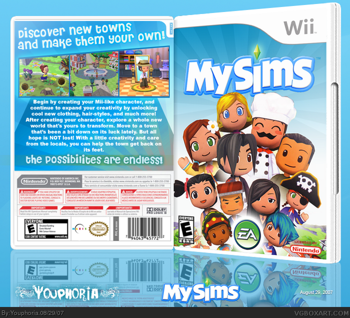 MySims box art cover