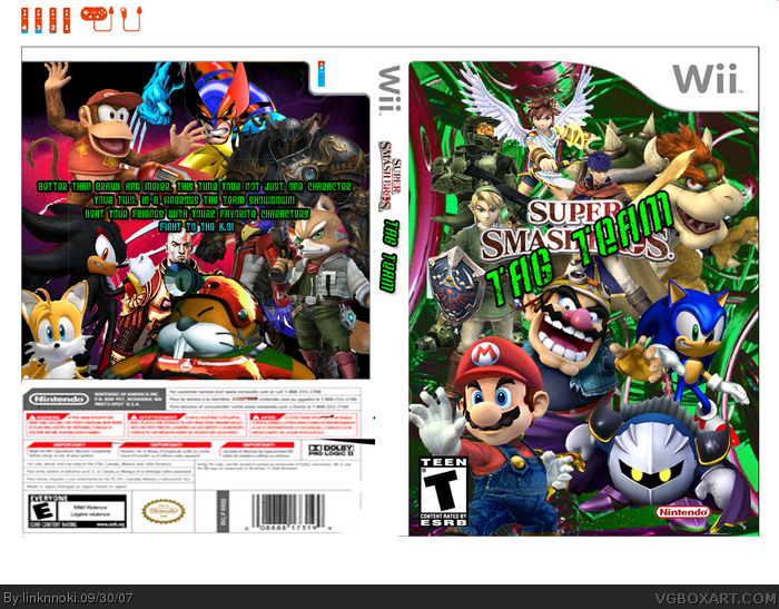 Super Smash Bros. Tag Team box art cover