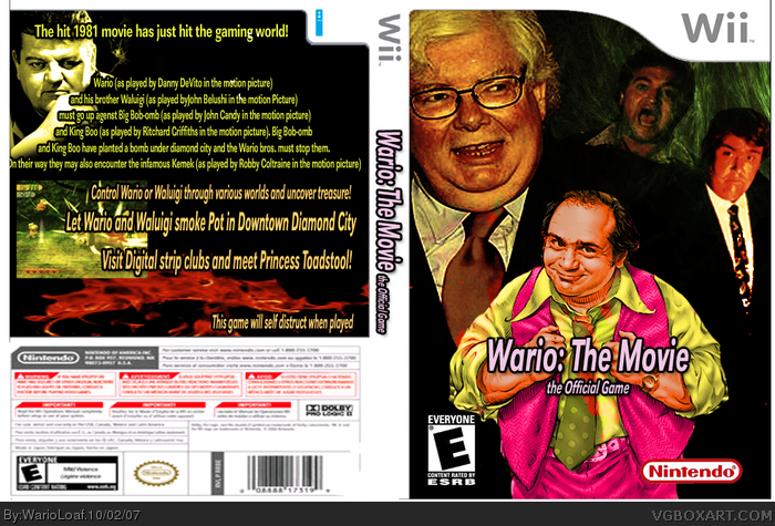 Wario:The Movie box art cover