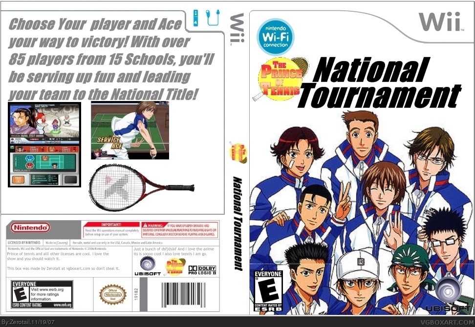 Prince of Tennis: National Tournament box cover