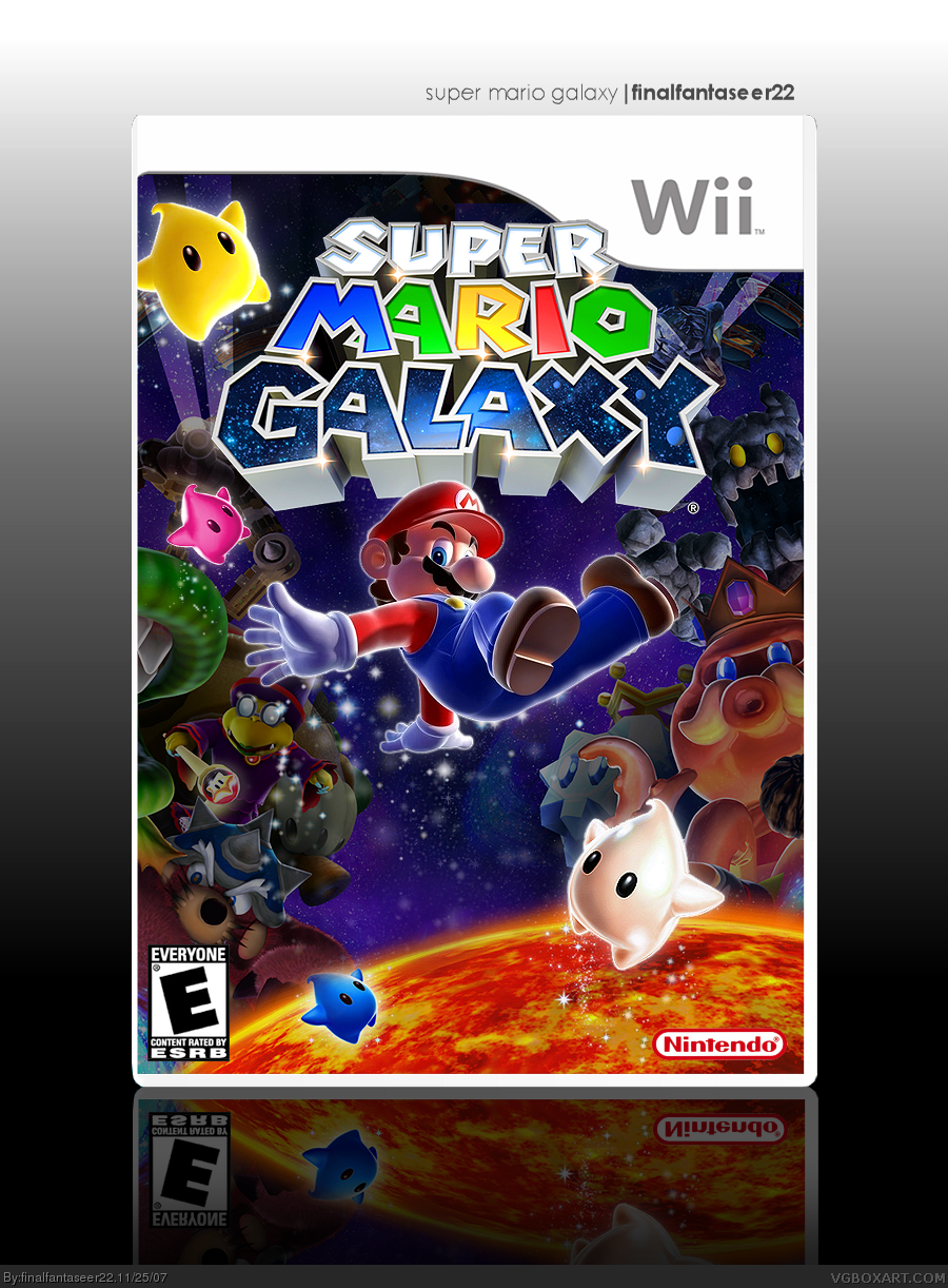 Super Mario Galaxy box cover. 