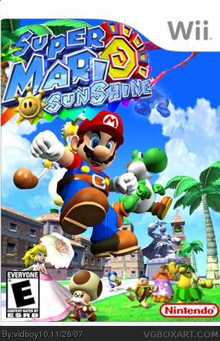 Zoekmachinemarketing Trekker Jongleren Super Mario Sunshine Wii Box Art Cover by vidboy10