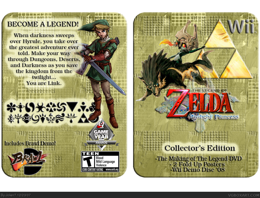 The Legend of Zelda Twilight Princess:Collector box cover
