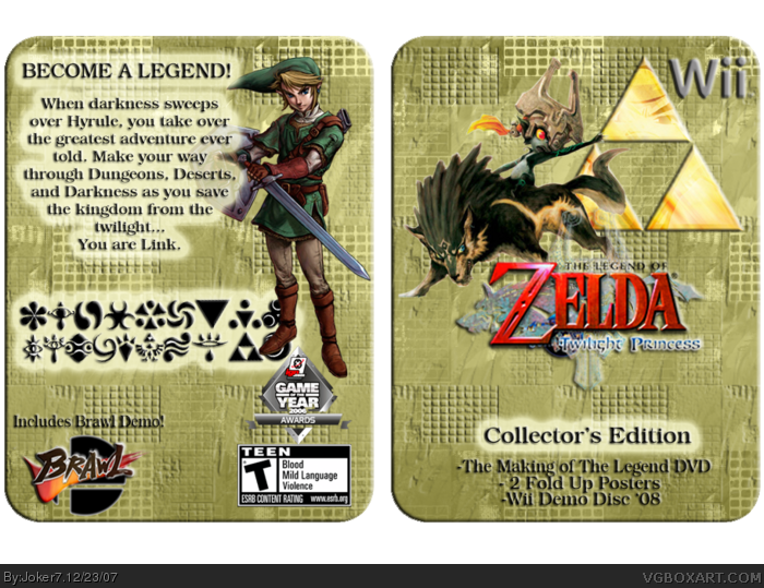 The Legend of Zelda Twilight Princess:Collector box art cover