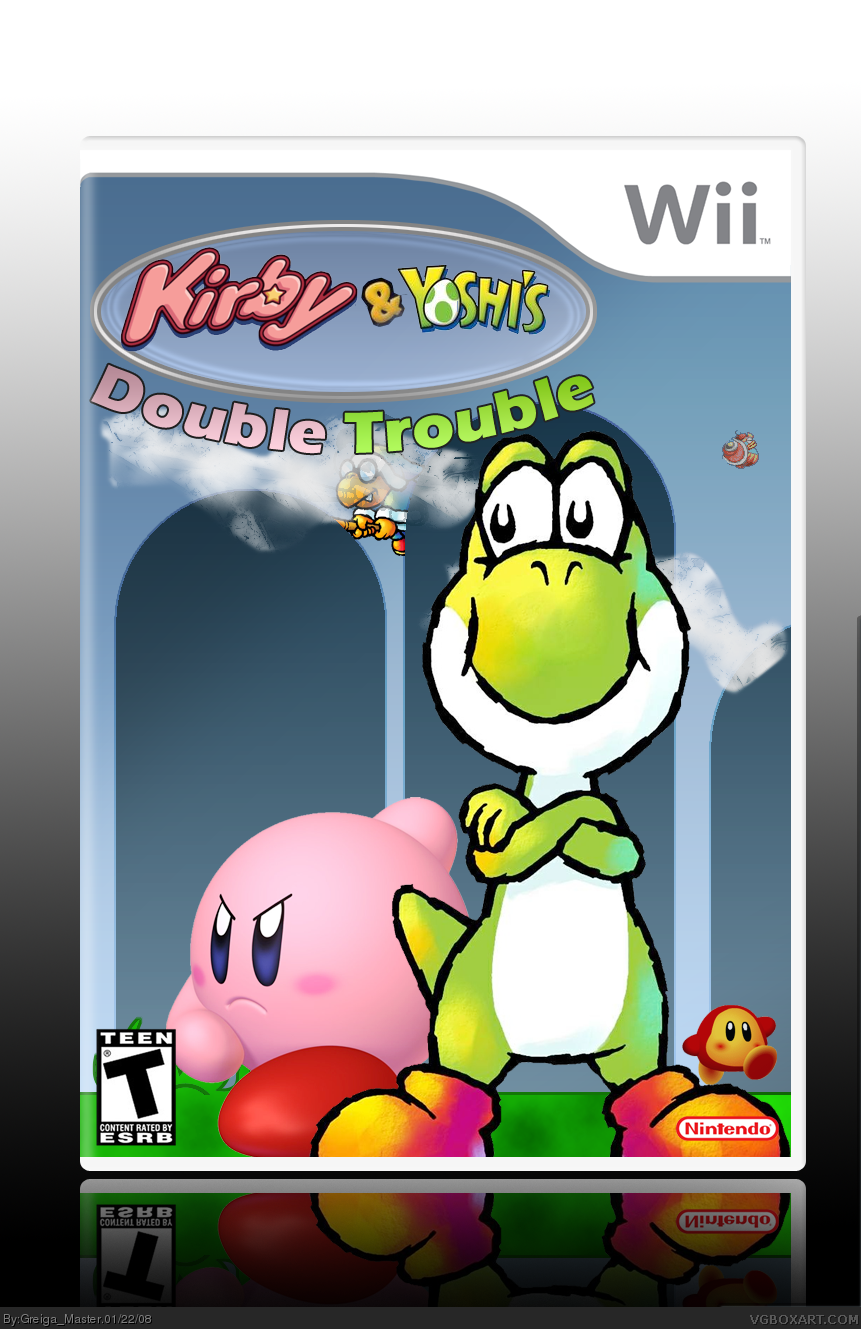 Kirby & Yoshi's Double Trouble box cover