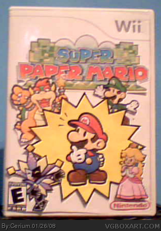 Super Paper Mario box cover