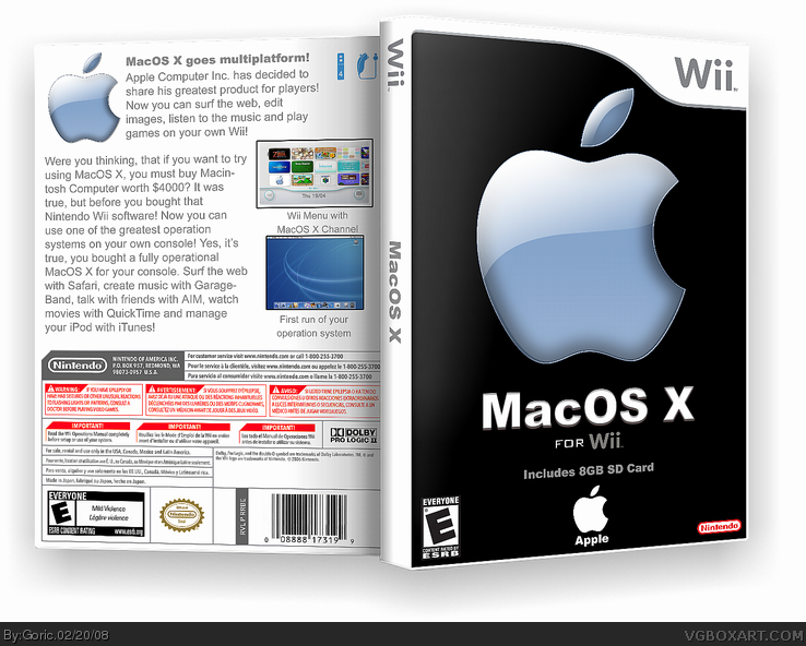 MacOS X box cover