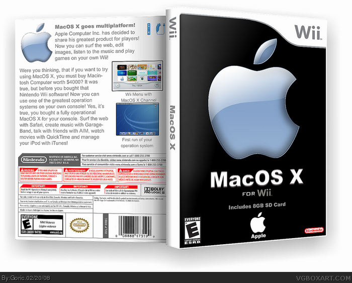 MacOS X box art cover