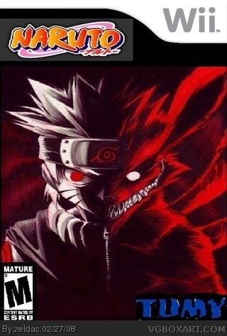 Naruto Shippuden: Clash of Ninja Revolution 3 Wii Box Art Cover by