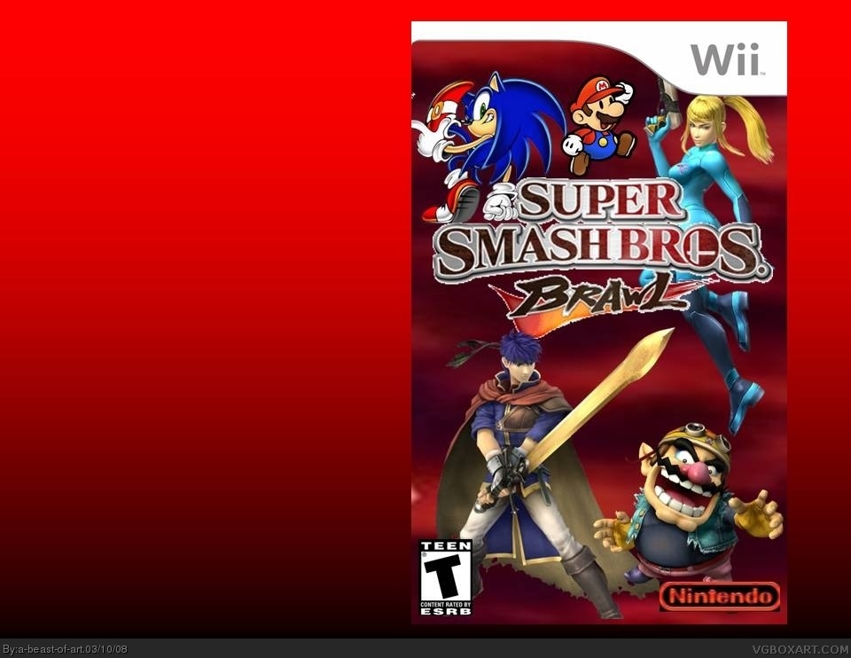 Viewing Full Size Super Smash Bros Brawl Box Cover 2996