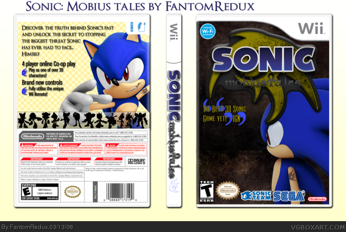 Sonic: Mobius Tales box art cover