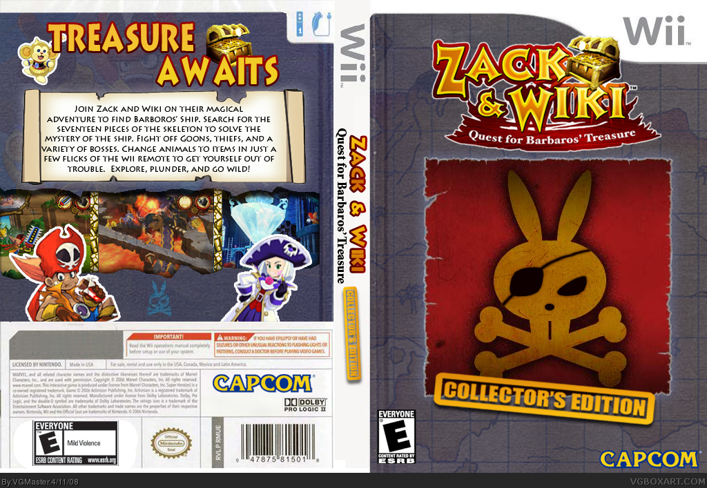 Zack and Wiki: Quest for Barbaros' Treasure C.E. box cover