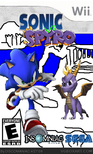 Sonic vs. Spyro box cover