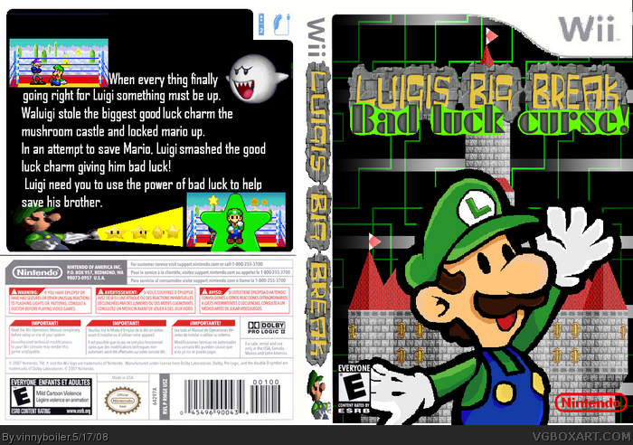 Luigis big break box art cover