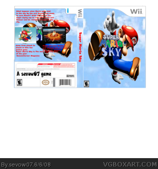 Super Mario Sky box art cover