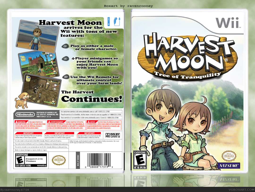 Harvest Moon: Tree of Tranquility box cover