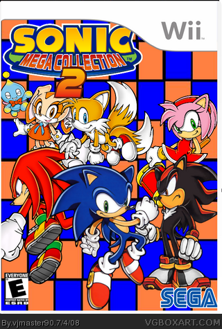 Sonic Mega Collection DX PlayStation 2 Box Art Cover by Darkzi