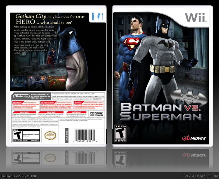Batman VS. Superman box art cover