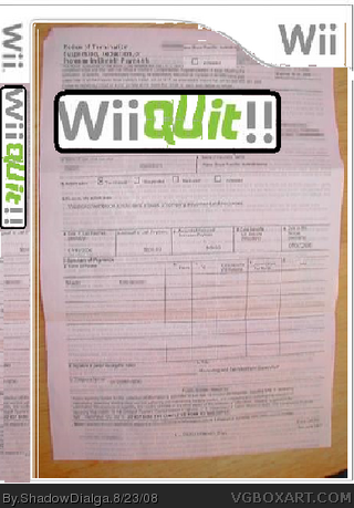 Wii Quit!! box cover