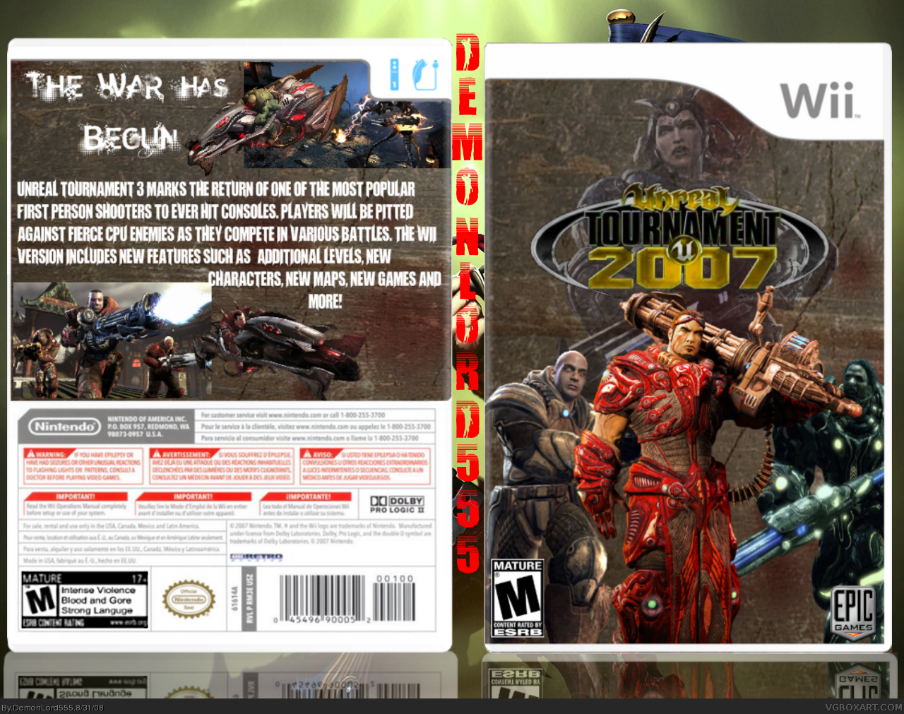 Unreal Tournament: Wii Edition box cover