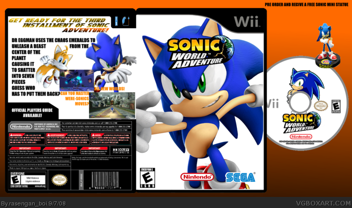 Sonic World Adventure box art cover