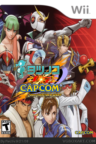 Tatsunoko vs Capcom Cross Generation of Heroes Wii Box Art Cover by Rezliv