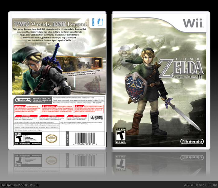 The Legend of Zelda: Ocarina of Time II box art cover