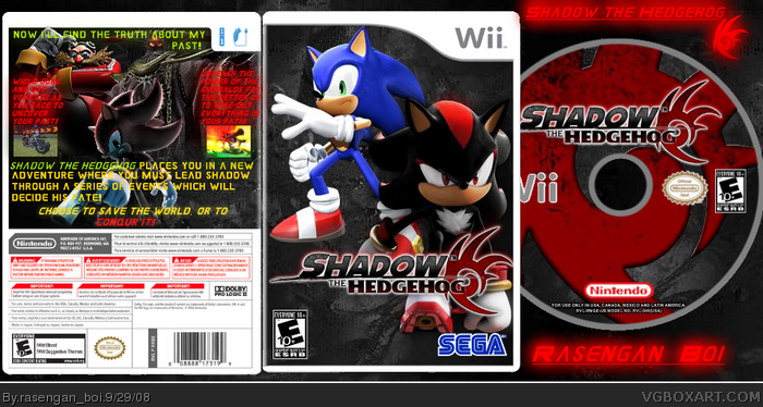 Shadow the Hedgehog box art cover