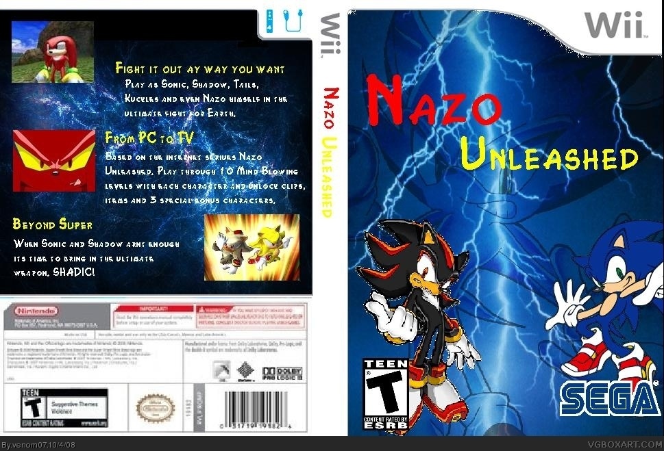 Nazo Unleashed box cover