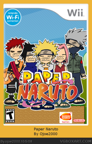 Paper Naruto box cover