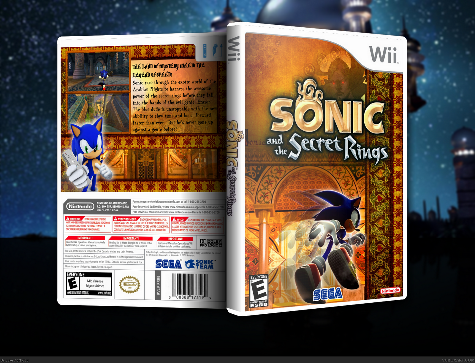 Sonic and the Secret Rings box cover