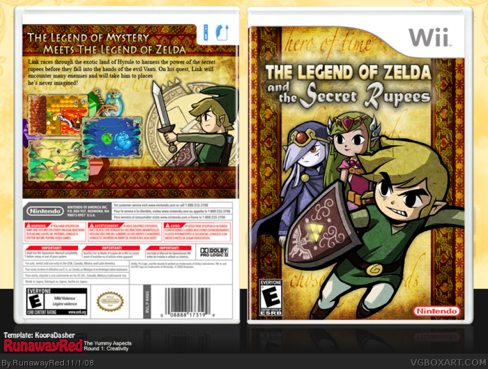 The Legend of Zelda and the Secret Rupees box art cover