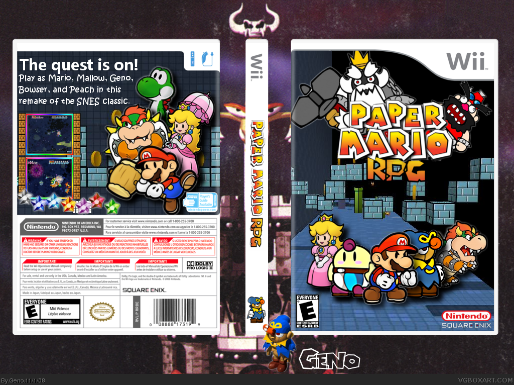 Paper Mario RPG box cover