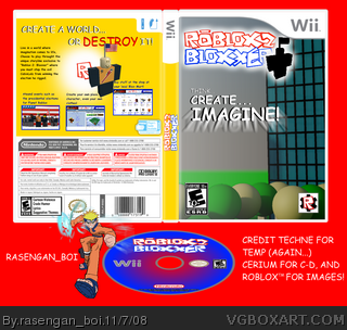 Roblox 2 Bloxxer Wii Box Art Cover By Rasengan Boi
