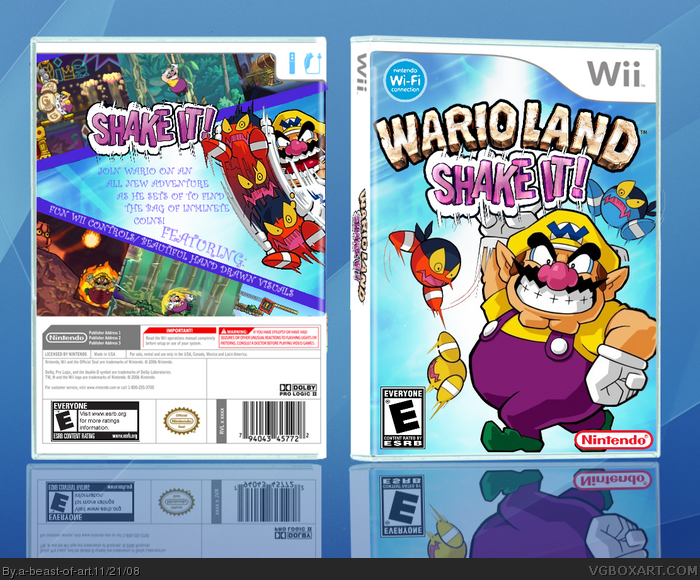 Wario Land Shake It Wii Box Art Cover By A Beast Of Art