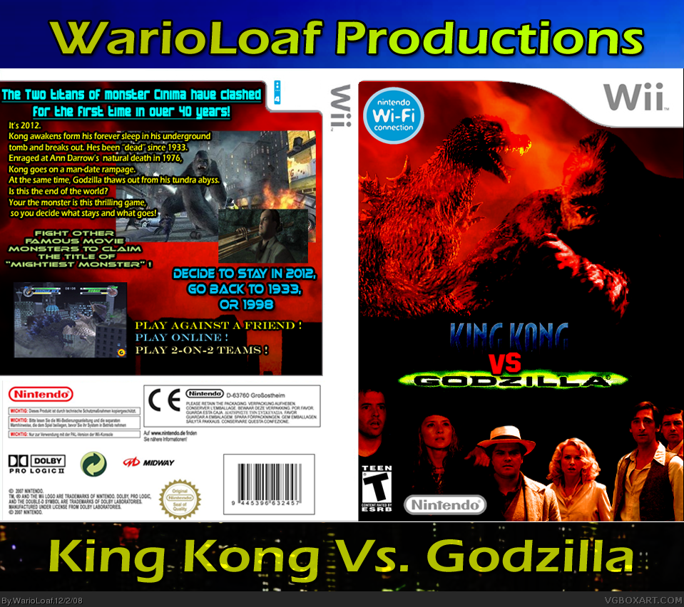 King Kong Vs. Godzilla box cover