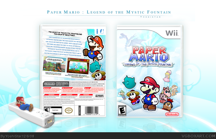 Paper Mario: Legend of the Mystic Fountain box art cover
