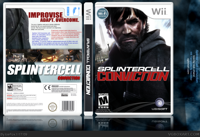 Splinter Cell: Conviction box art cover