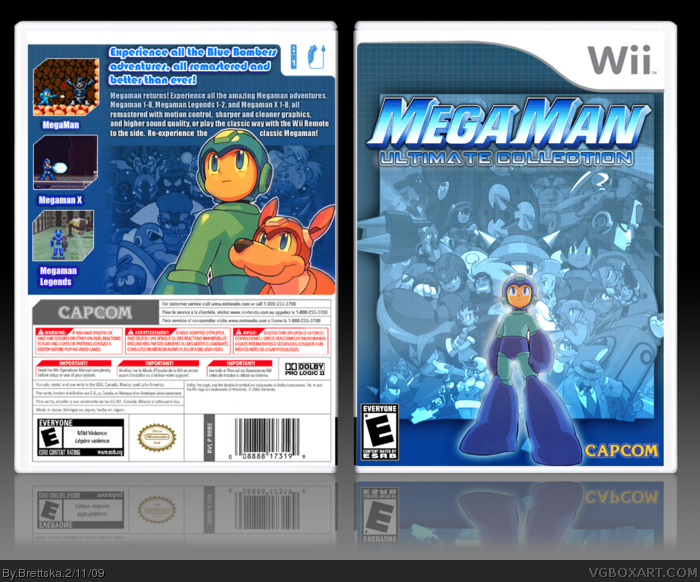MegaMan Ultimate Collection Box Art Cover by Brettska