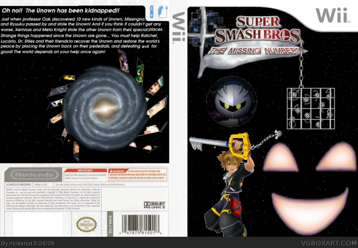Super Smash Bros. - The Missing Numbers box art cover