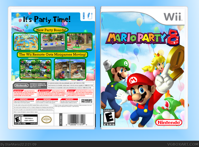 Mario Party 8 Wii Video Game CD Nintendo Used 2007 Complete