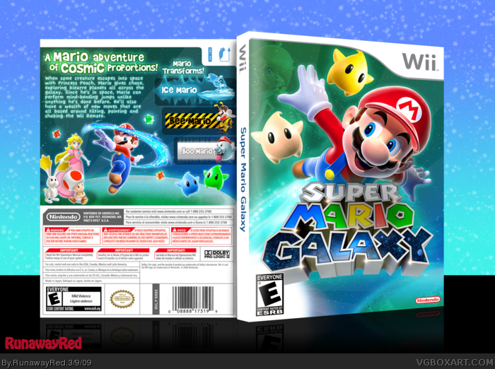 22. Super Mario Galaxy. →. ←. Box Cover. 