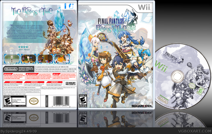 Final Fantasy Crystal Chronicles: Echoes of Time Wii Box Art Cover 