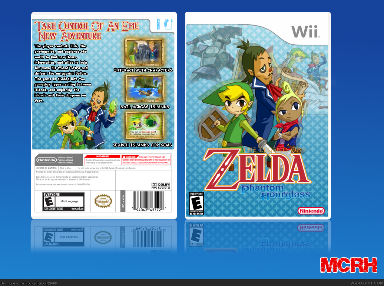 The Legend Of Zelda: Phantom Hourglass box cover
