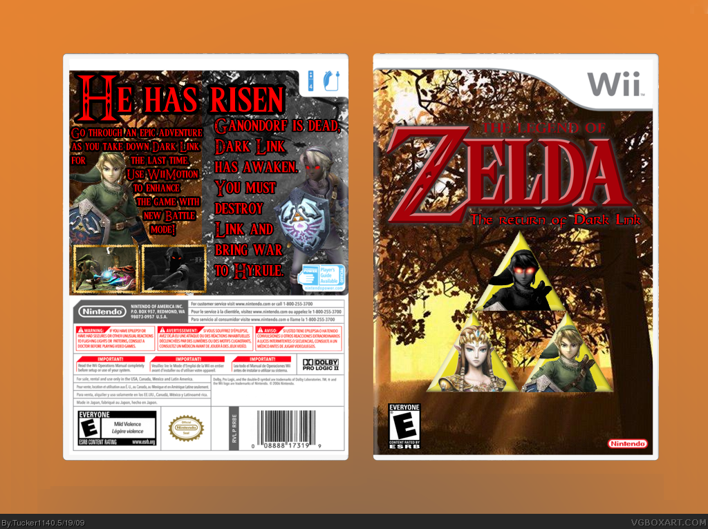 The Legend of Zelda: The Return of Dark Link box cover