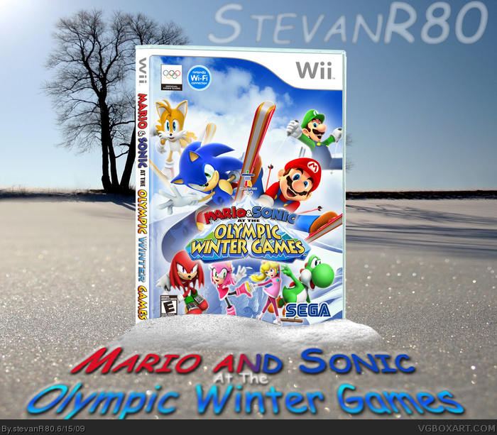 Mario and Sonic at the Olympic Winter Games box art cover