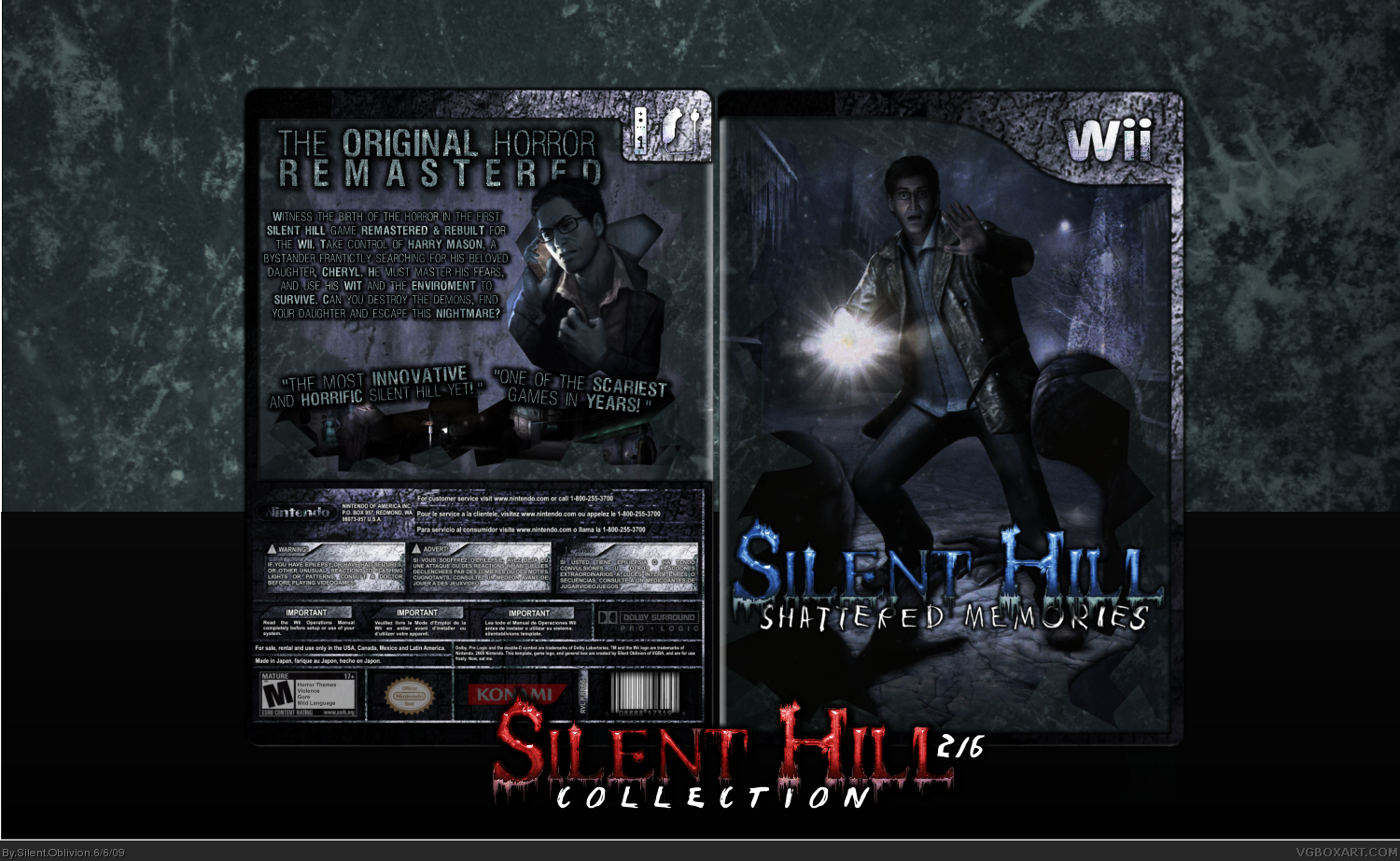 Viewing full size Silent Hill: Shattered Memories box cover.
