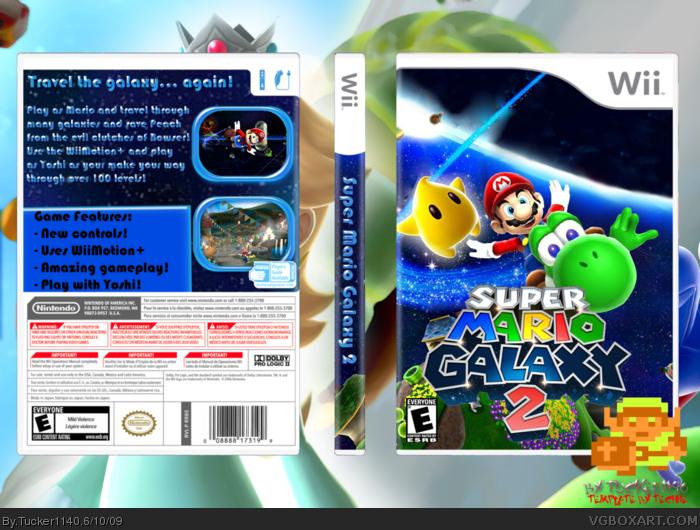 Super Mario Galaxy 2 box art cover